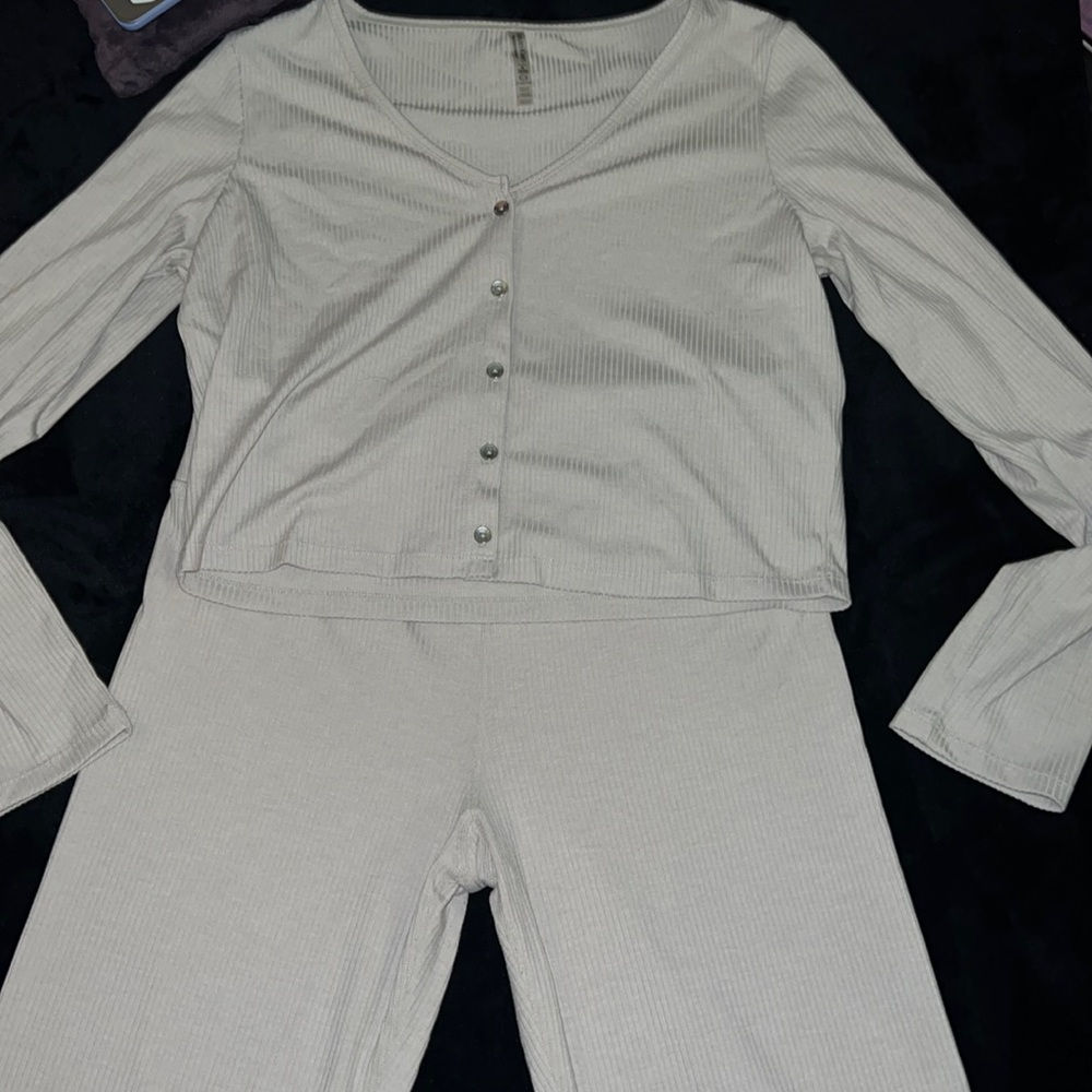 Calvin Klein ribbed lounge set